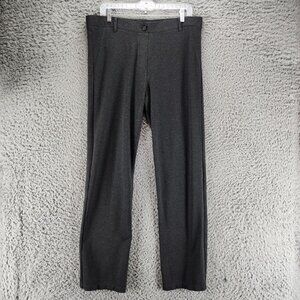 Betabrand Pants Womens XL Charcoal Gray Heather Stretch High Rise Straight Leg